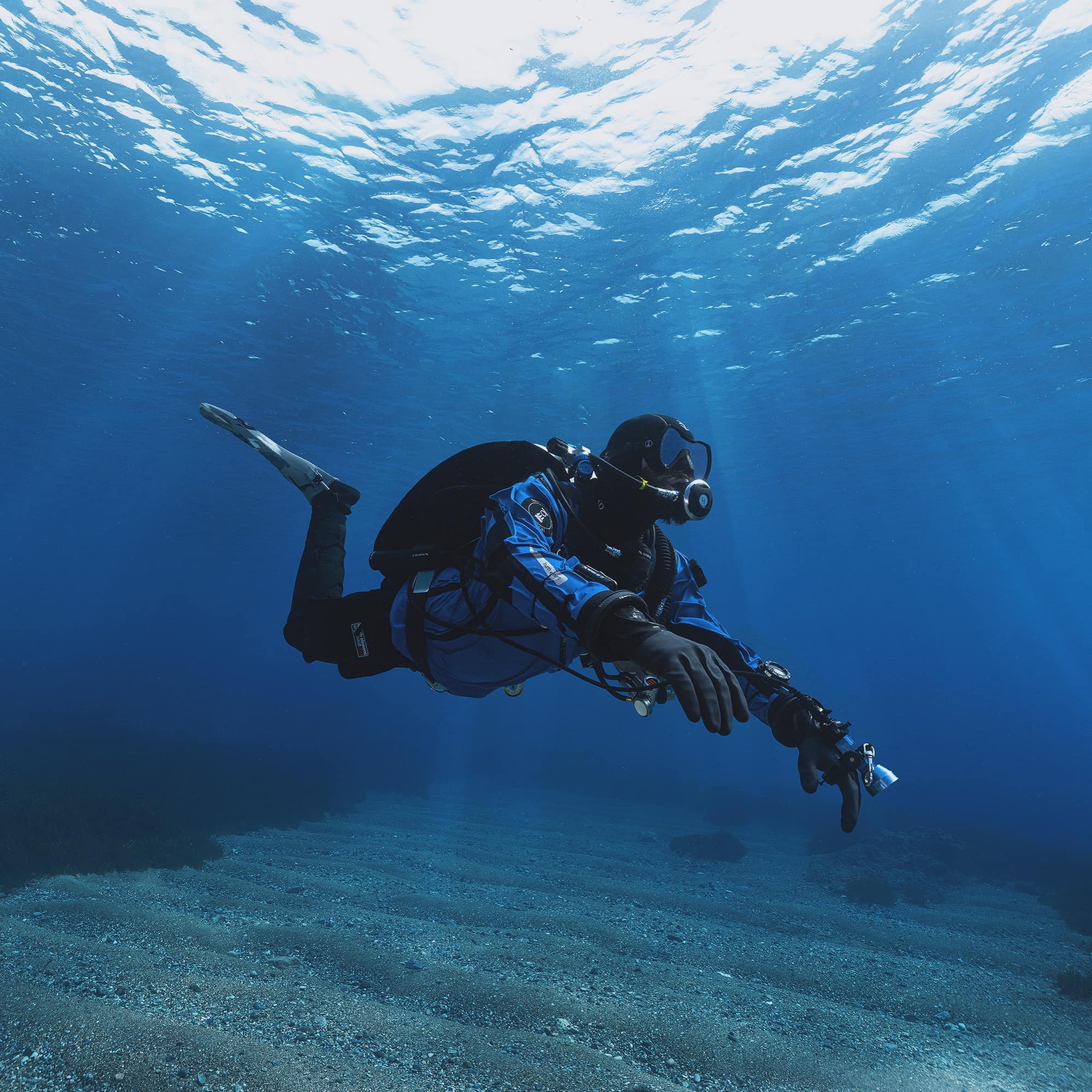Imad Farhat GUE technical diver Fourth Element drysuit Halcyon Cyprus Mediterranean